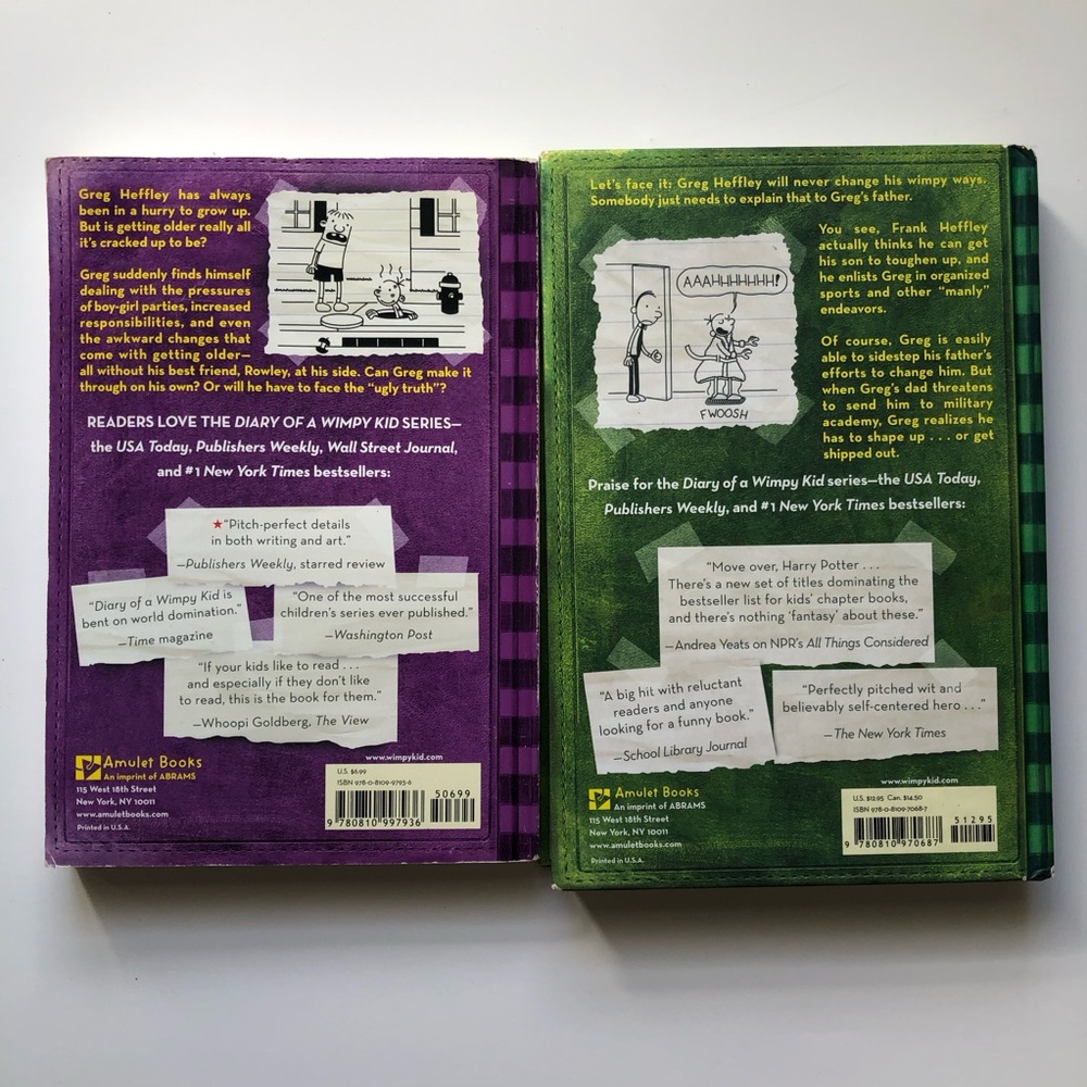 2 Diary of a Wimpy Kid kids books - Picture 4 of 5